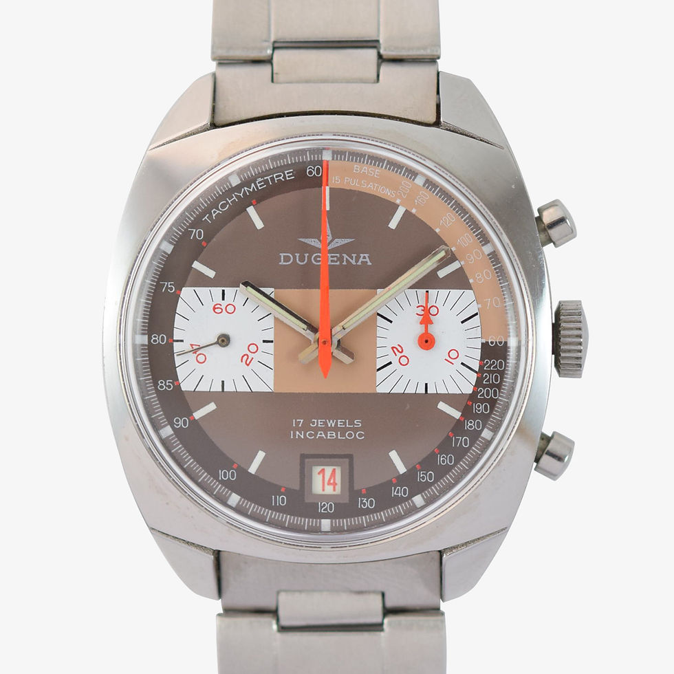 1970s Dugena Brown Sugar Chronograph