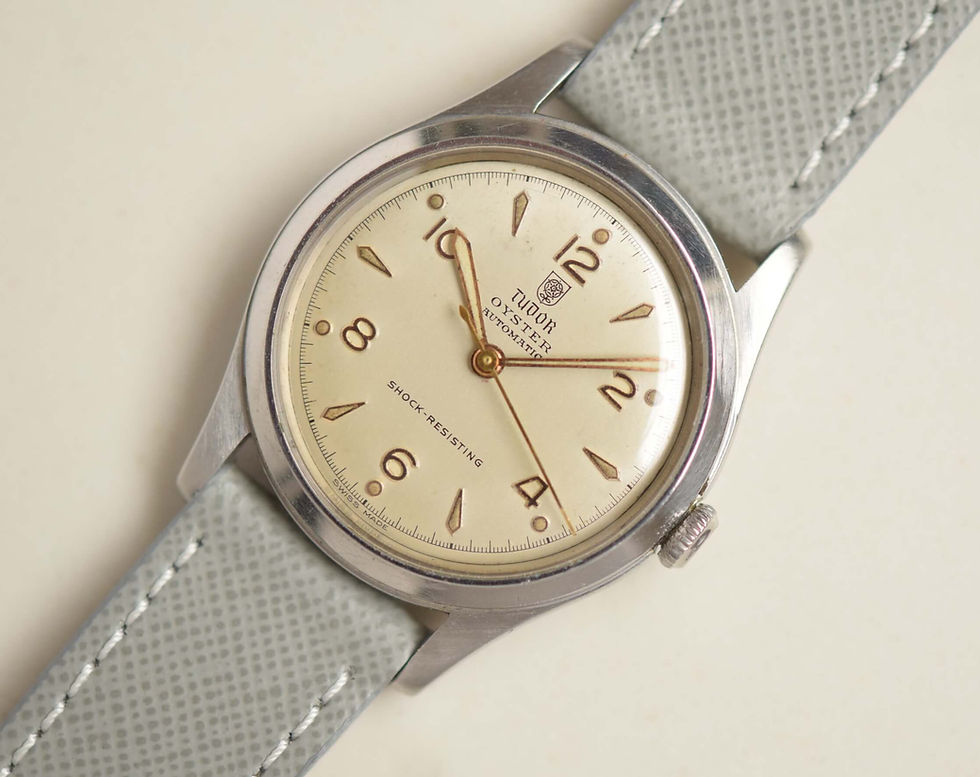 Thumbnail: Beautiful 1950s Tudor Oyster Auto Bumper Rare