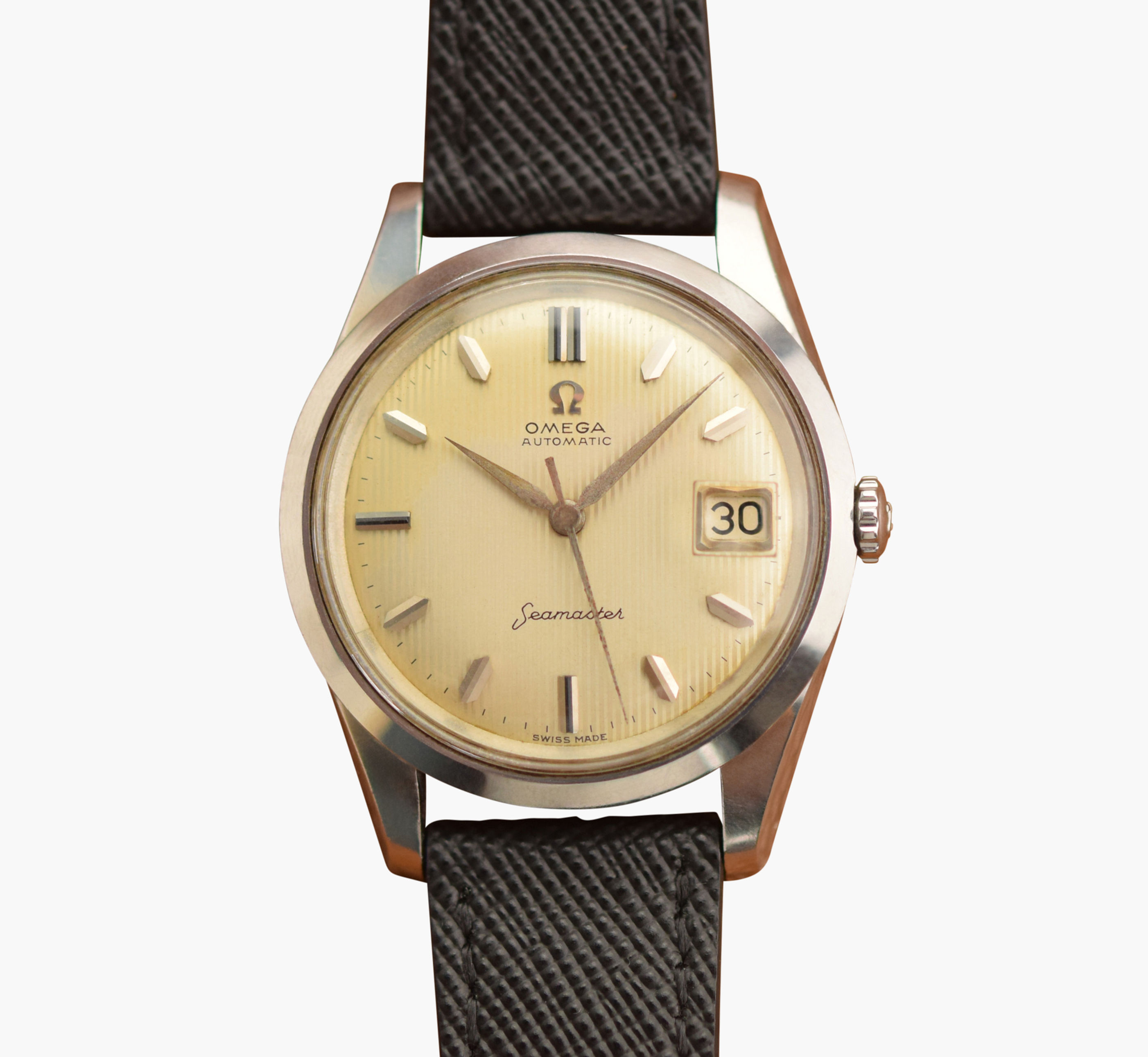 1960s Omega Seamaster Pinstripe Dial