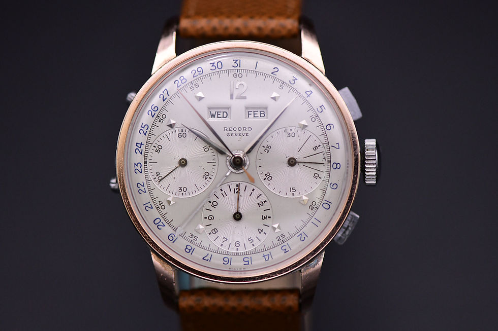 Thumbnail: 1950s Record Genève Chronograph V72c