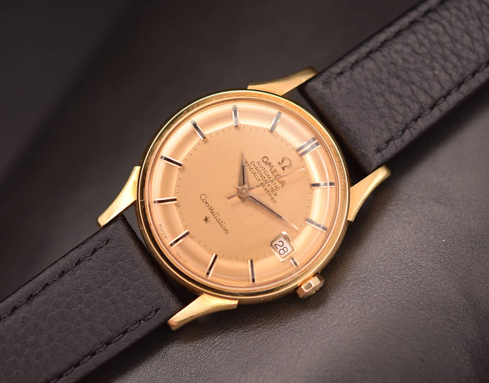 Thumbnail: 1963 18K Omega Constellation Deluxe Dresswatch