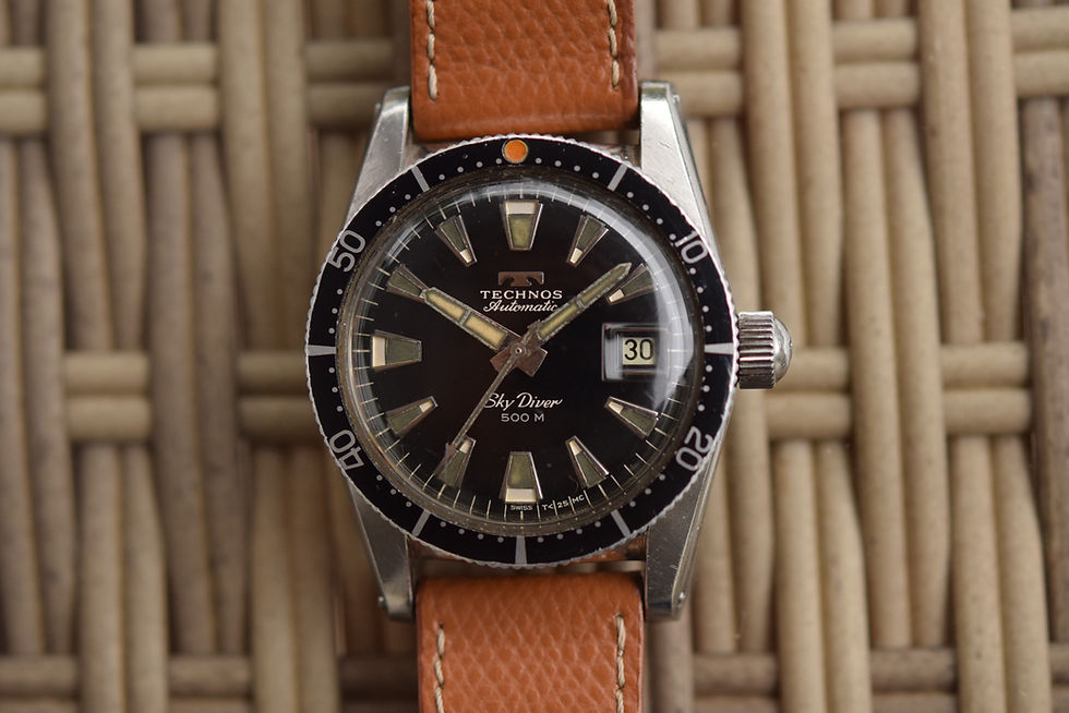 Thumbnail: 1960s Technos Sky Diver 500m Diver