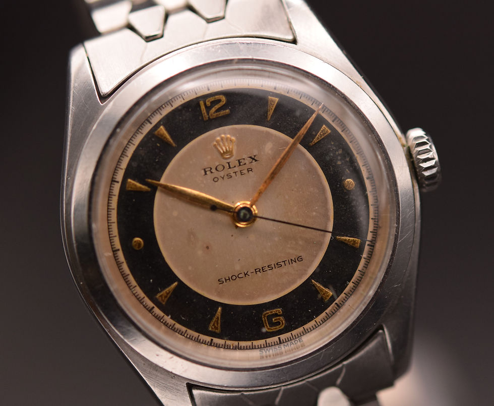 Thumbnail: Rare 1950s Rolex Oyster Tuxedo 6082