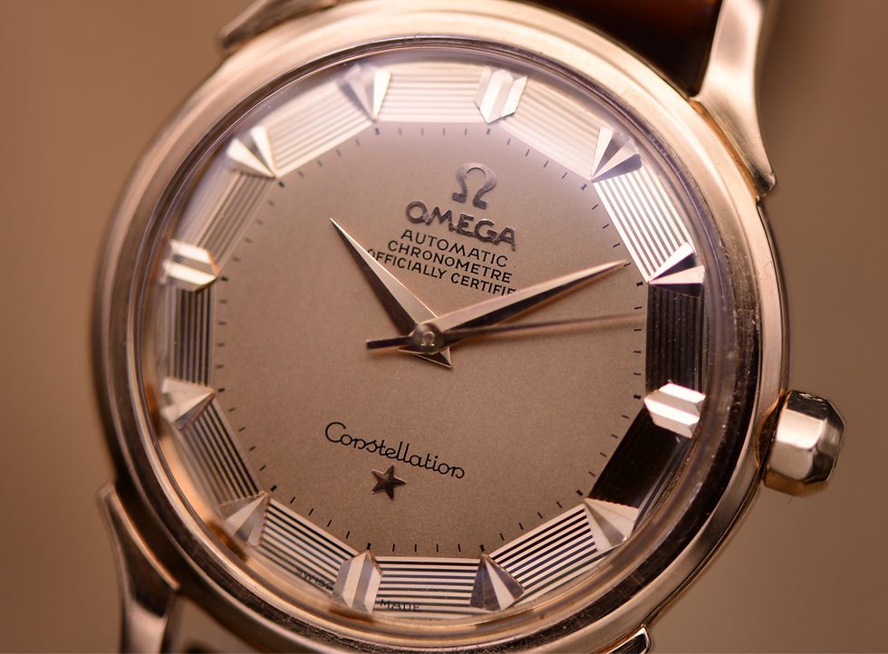 Thumbnail: 1958 Omega Constellation 2852 Stepped Pie Pan RG Deluxe