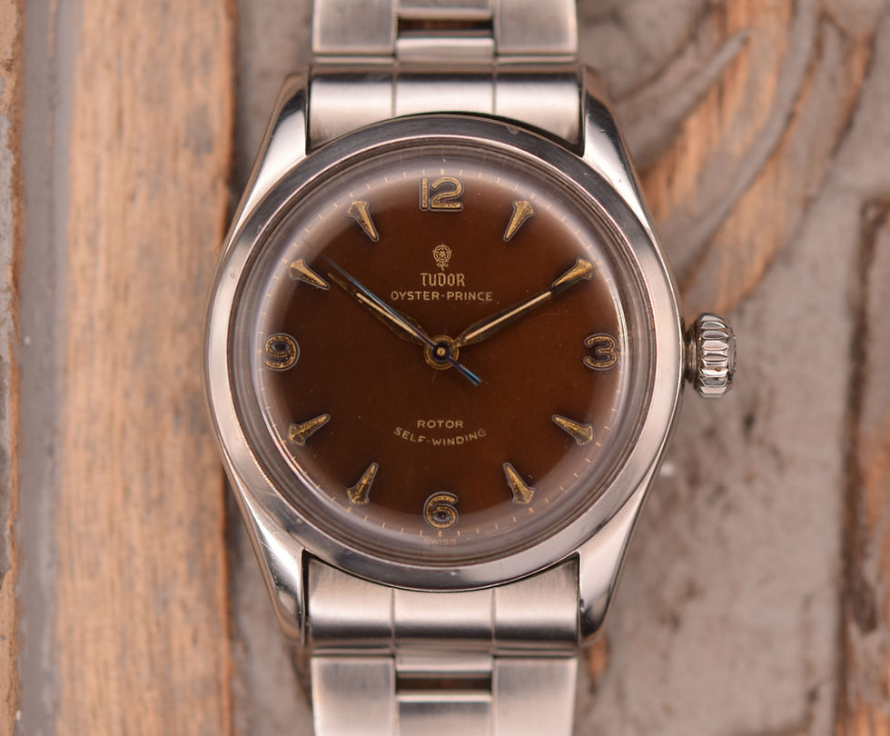Thumbnail: 1950s Tudor Oyster-Prince Tropical Gloss Gilt 7909