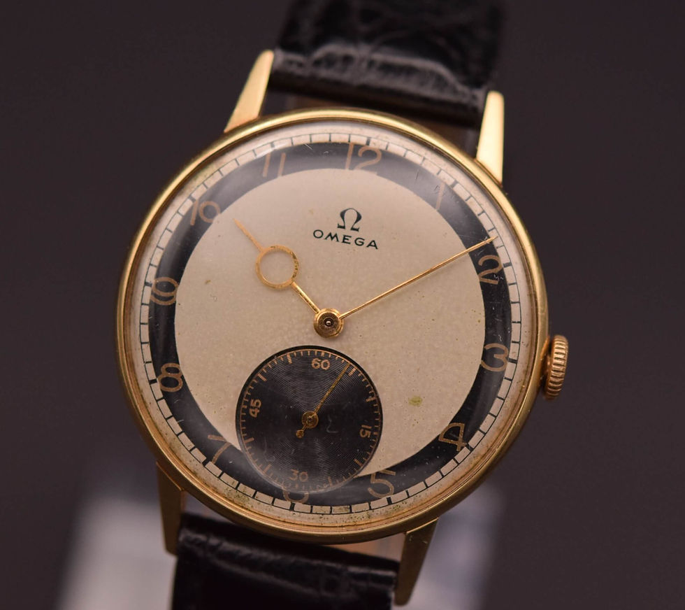 Thumbnail: 1940s 18K Omega Bullseye Pontife Hands