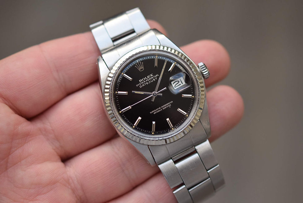 Thumbnail: 1970 Rolex Datejust Gloss Gilt 1601