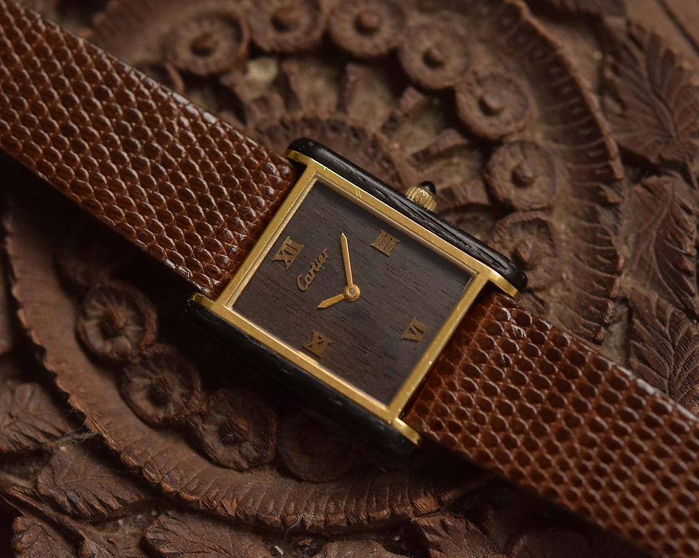 Thumbnail: 1975 Cartier Tank "Palissandre de Rio" ref. 20611