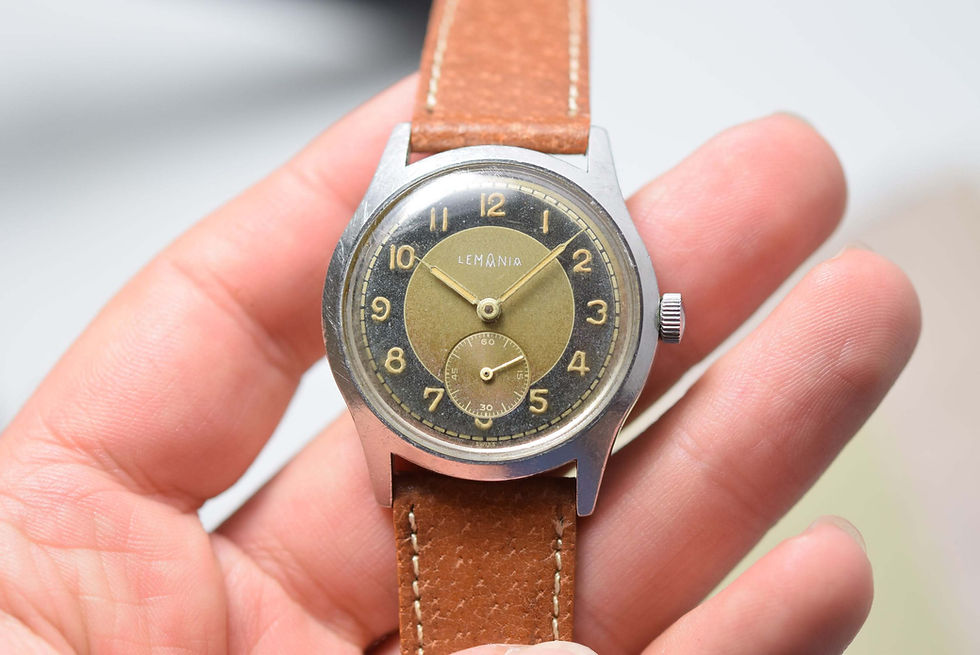 Thumbnail: 1950s Lemania Tropical Bullseye Dial