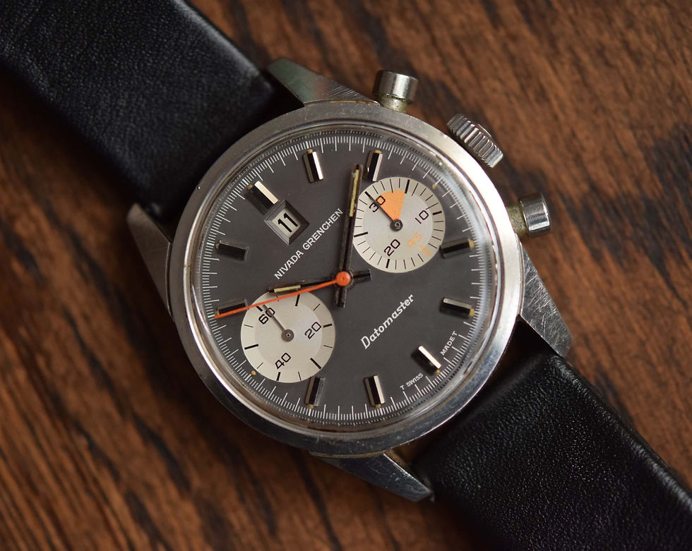 Thumbnail: 1960s Nivada Datomaster Chronograph