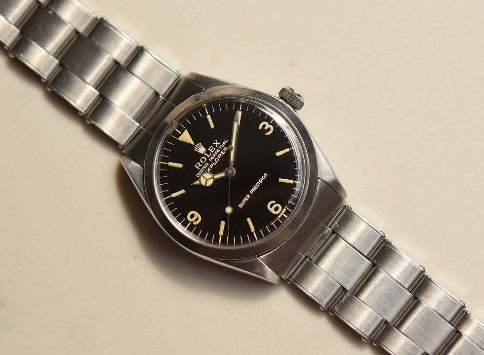 Thumbnail: 1964 Rolex Explorer Super Precision 5500 Gilt Double <T25 Swiss <T25
