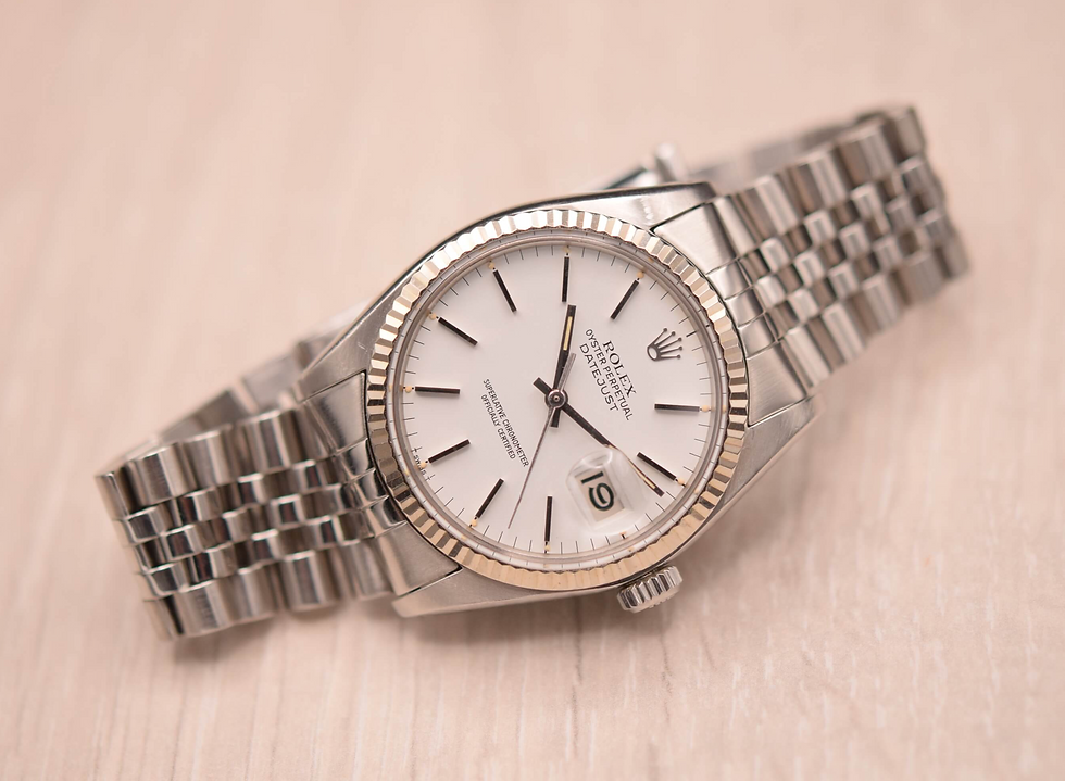 Thumbnail: 1970s Rolex Datejust 16014 Polar White Dial