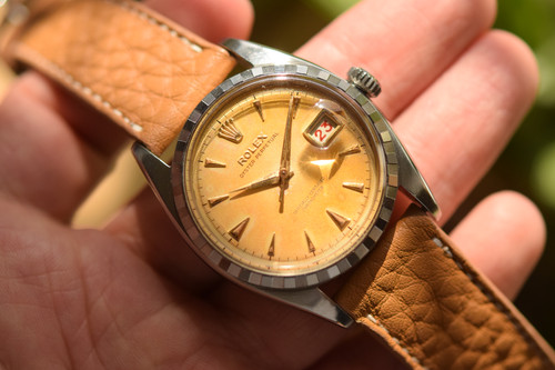 Amazing 1953 Rolex Datejust 6305-2 Roulette Date vision