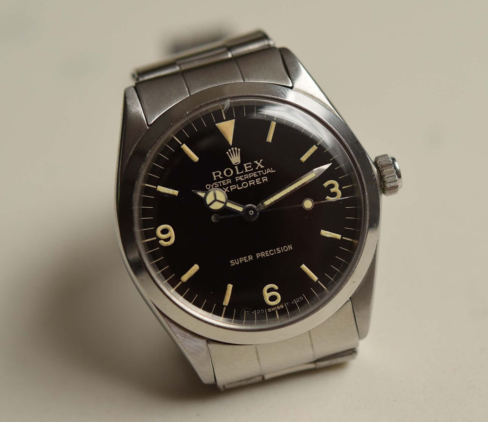 Thumbnail: 1964 Rolex Explorer Super Precision 5500 Gilt Double <T25 Swiss <T25