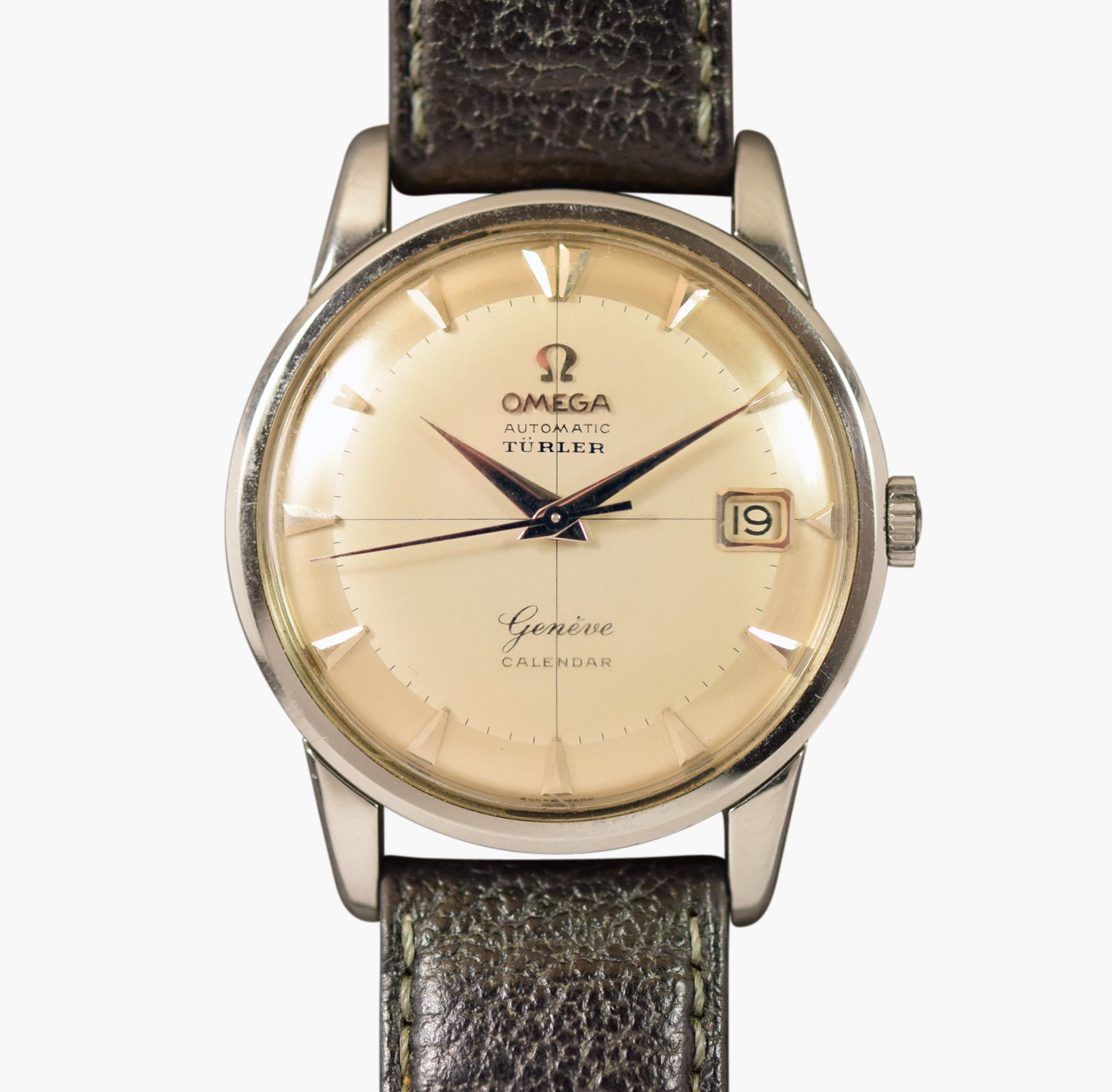 1960 Omega Genève Calendar Türler Dial