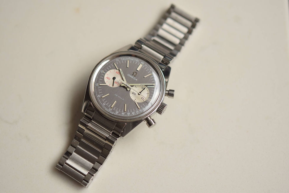 Thumbnail: 1972 Omega De Ville Grey Panda Chronograph