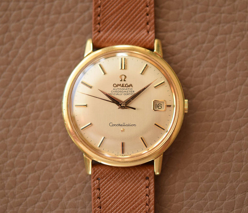 Thumbnail: 1966 18K Gold Omega Constellation Recessed Crown