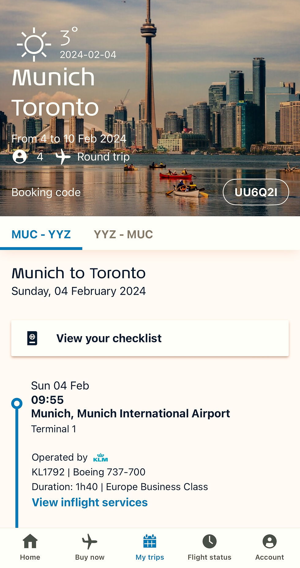 Eine Reise beginnt