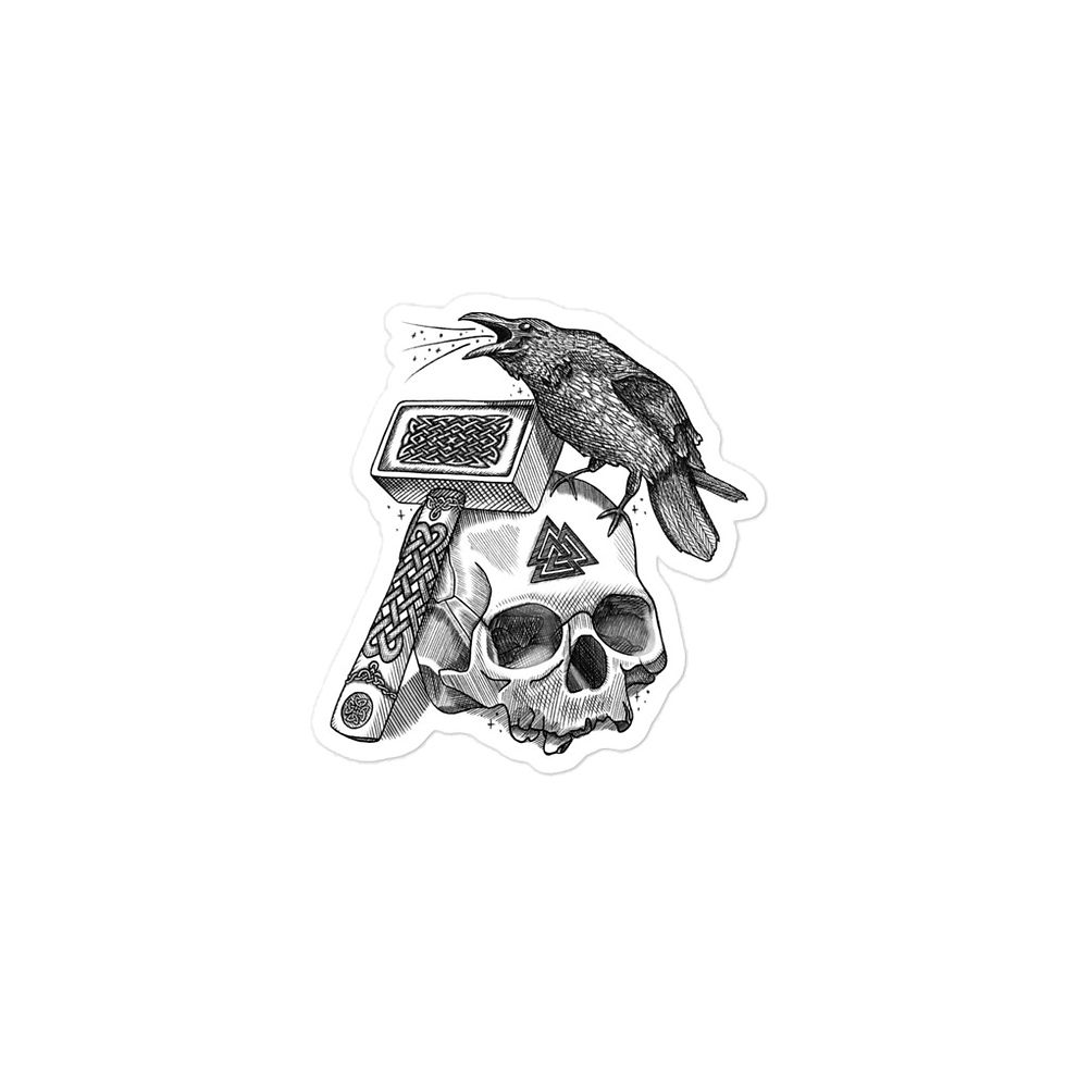 Thumbnail: To Valhalla | Viking / Norse Mythology | Bubble-free stickers
