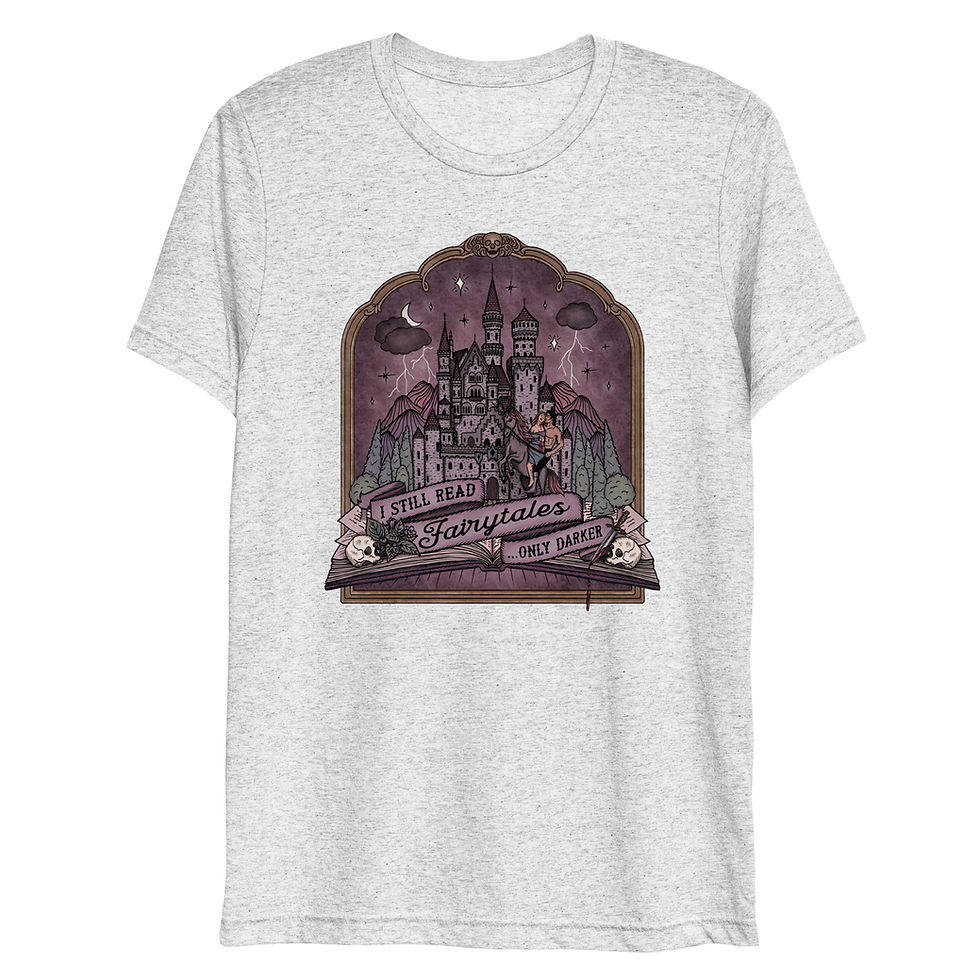 Thumbnail: I Still Read Fairytales...Only Darker | Unisex Lightweight Triblend T-shirt