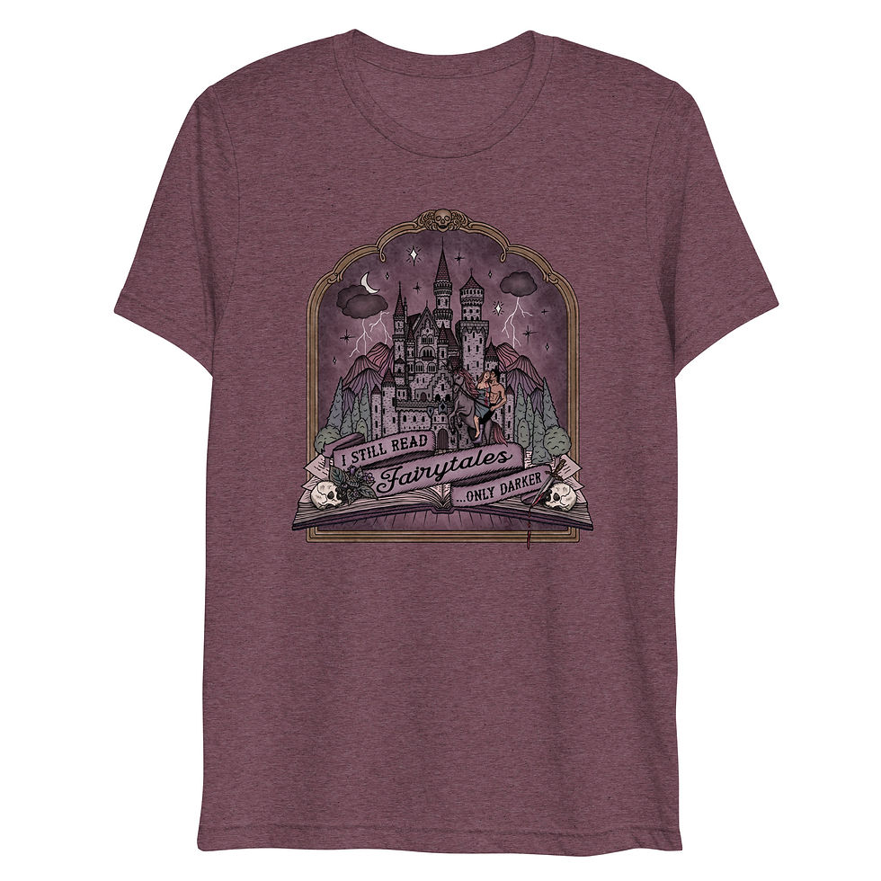 Thumbnail: I Still Read Fairytales...Only Darker | Unisex Lightweight Triblend T-shirt