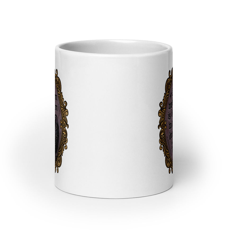 Thumbnail: Edgar Allan Poe Frame / Raven / Dream Within A Dream | White Glossy Mug