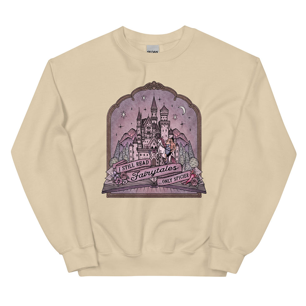 Thumbnail: I Still Read Fairytales...Only Spicier | Unisex Crewneck Sweatshirt