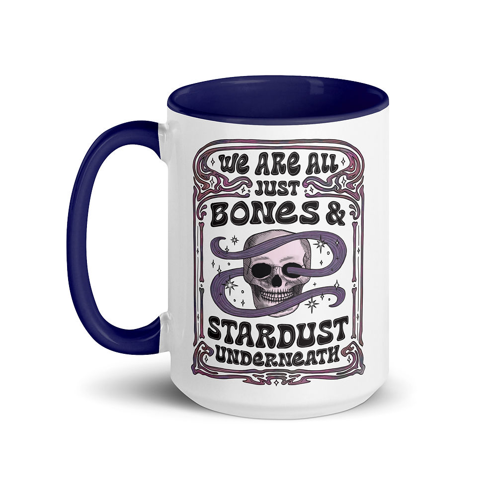 Thumbnail: Bones & Stardust Mug / Cosmically Connected | Mug with Color Inside