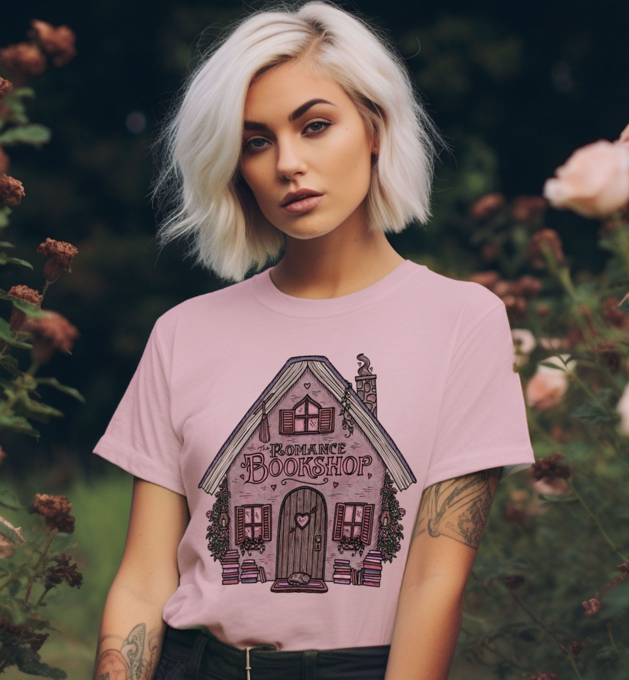 The Romance Bookshop // Romance Reader || Unisex Heavyweight T-shirt