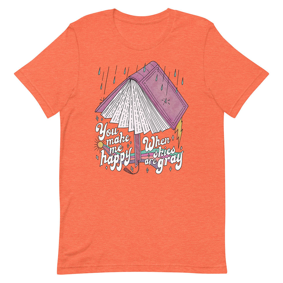 Thumbnail: Book Umbrella / You Make Me Happy | Unisex Classic T-shirt