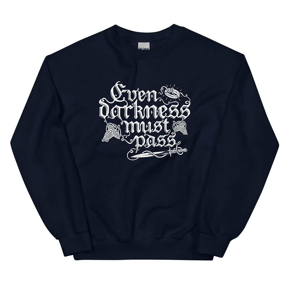 Thumbnail: Even Darkness Must Pass | Unisex Crewneck Sweatshirt