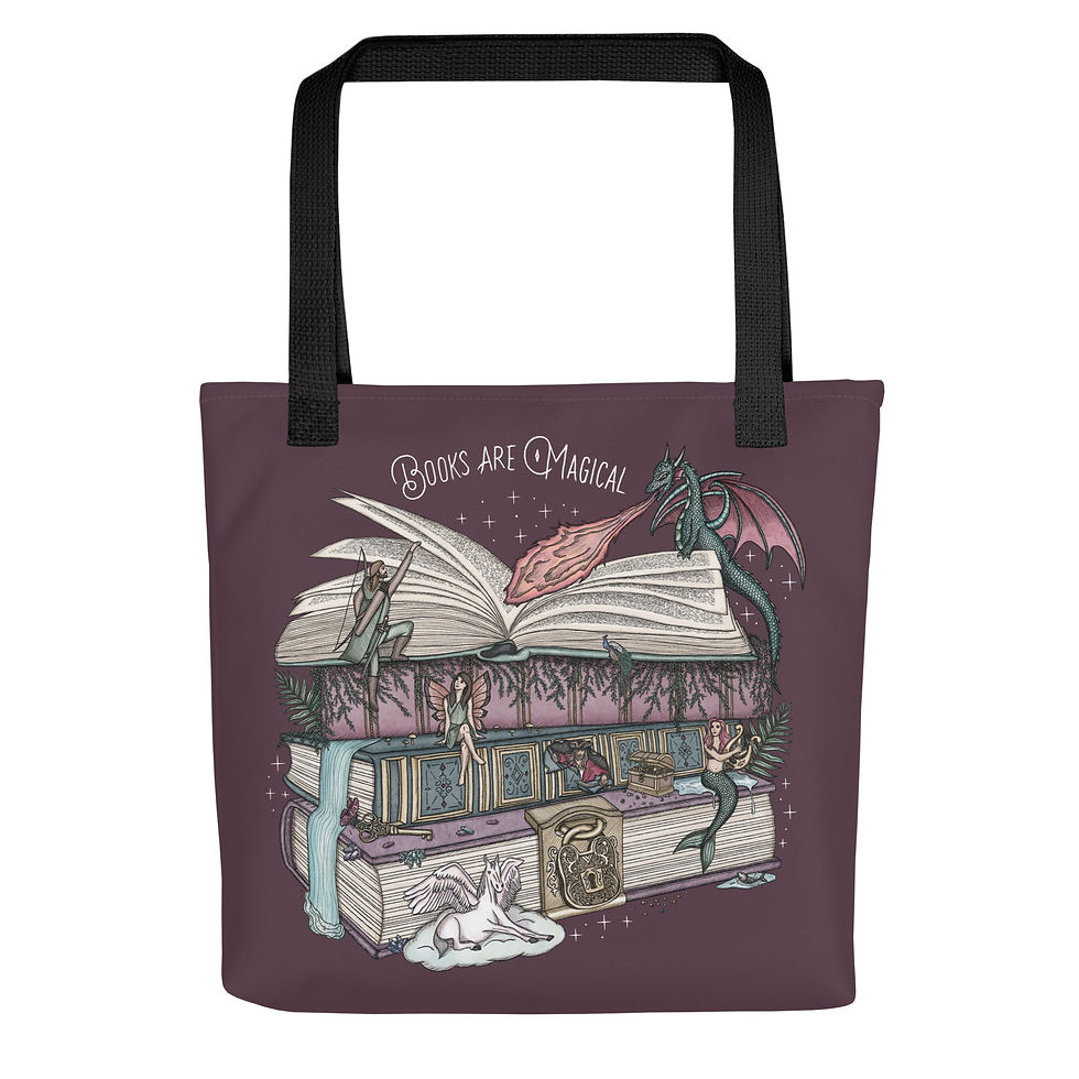 Thumbnail: Books Are Magical || 15" Tote Bag