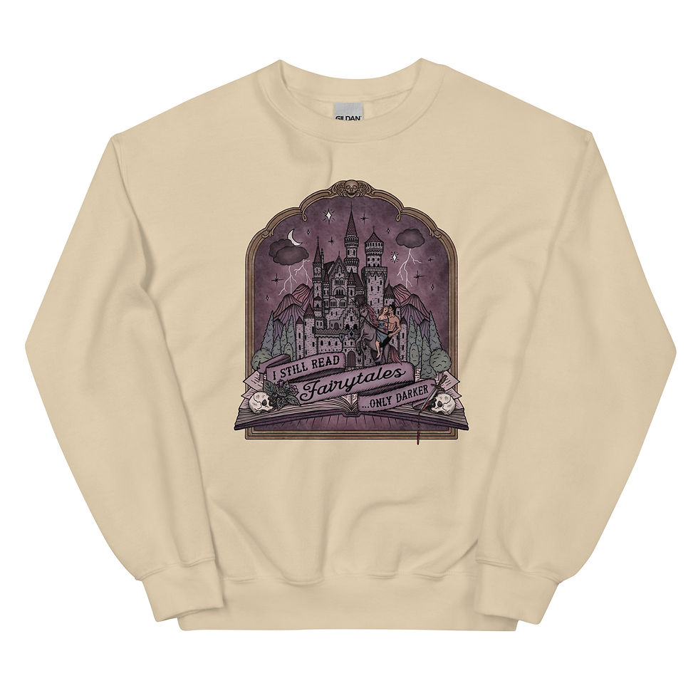 Thumbnail: I Still Read Fairytales ...Only Darker | Unisex Crewneck Sweatshirt