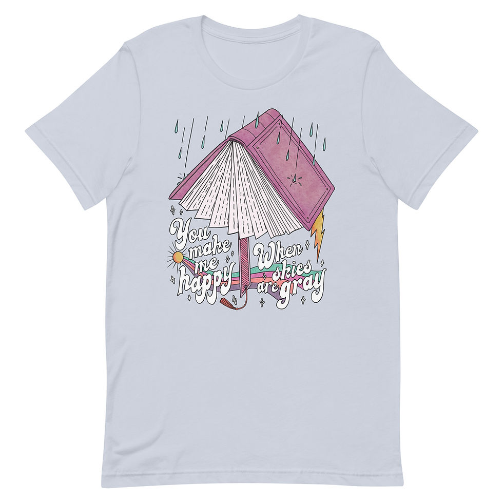 Thumbnail: Book Umbrella / You Make Me Happy | Unisex Classic T-shirt