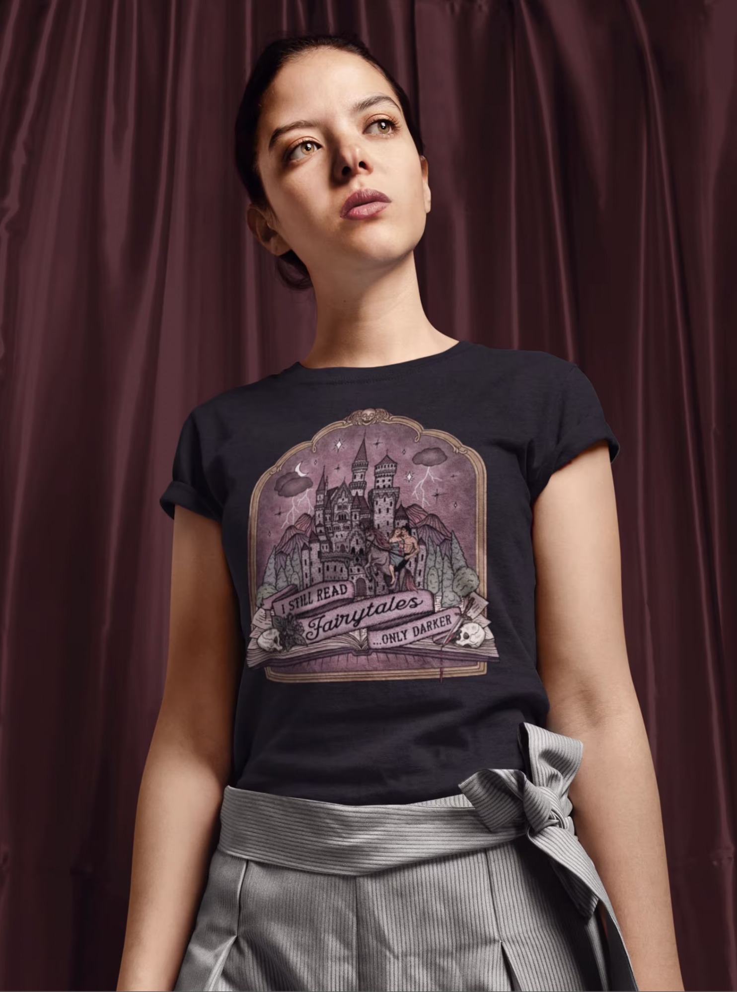 I Still Read Fairytales...Only Darker | Unisex Lightweight Triblend T-shirt