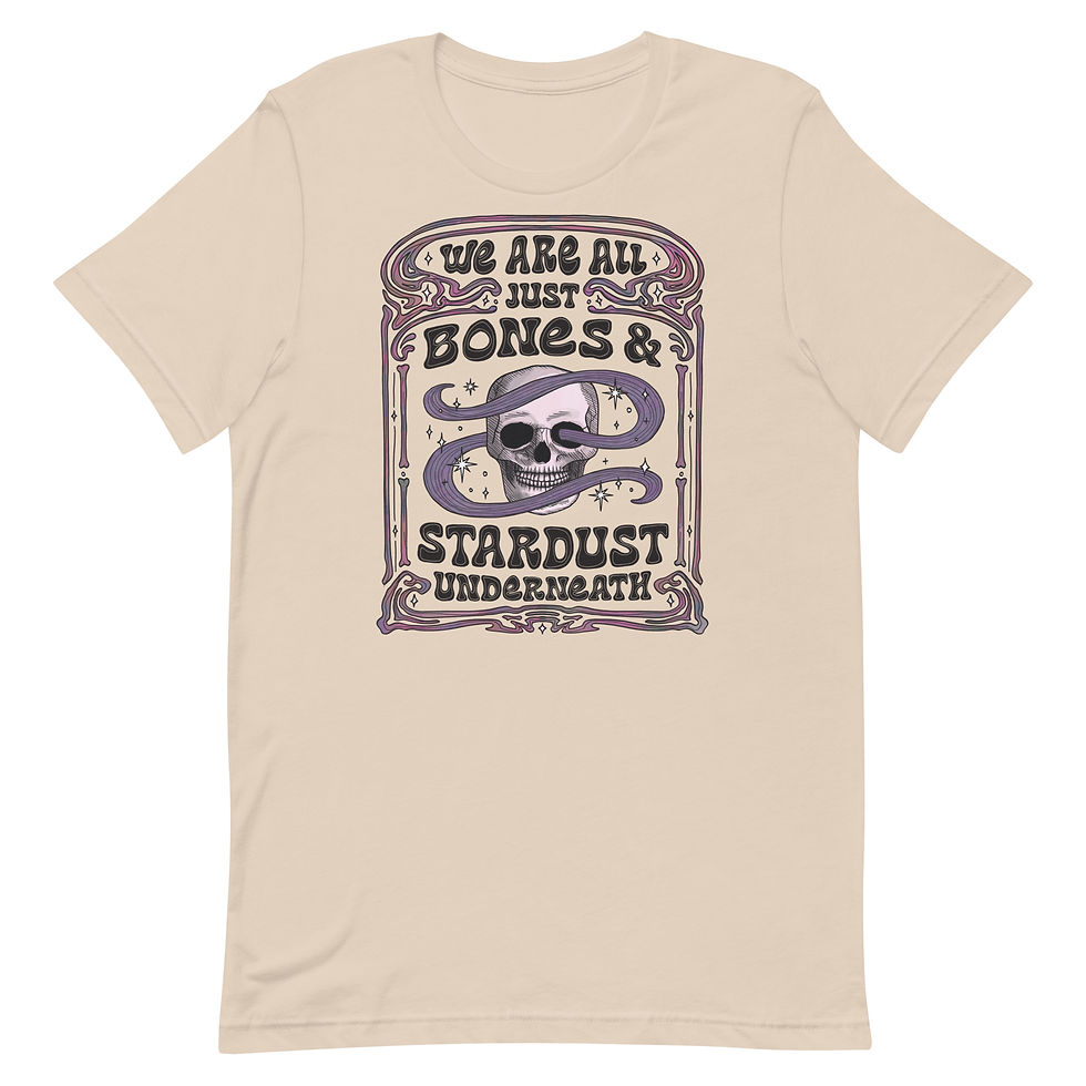 Thumbnail: Bones & Stardust Tee / Cosmically Connected | Unisex Classic T-shirt