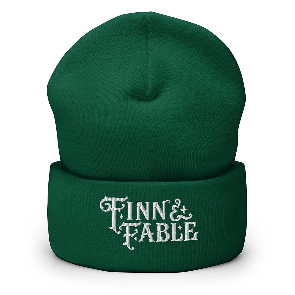 Thumbnail: Finn & Fable Brand Embroidered Cuffed Beanie