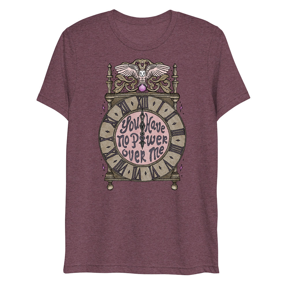 Thumbnail: You Have No Power / Labyrinth Crystal Ball | Lightweight Unisex Triblend T-shirt
