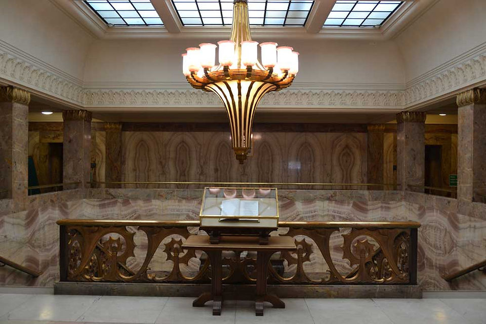Marble staircase inside Wandsworth Town Hall Registry Office wedding venue