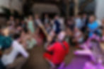 Guests dancing and singing at Pangdean Old Barn wedding