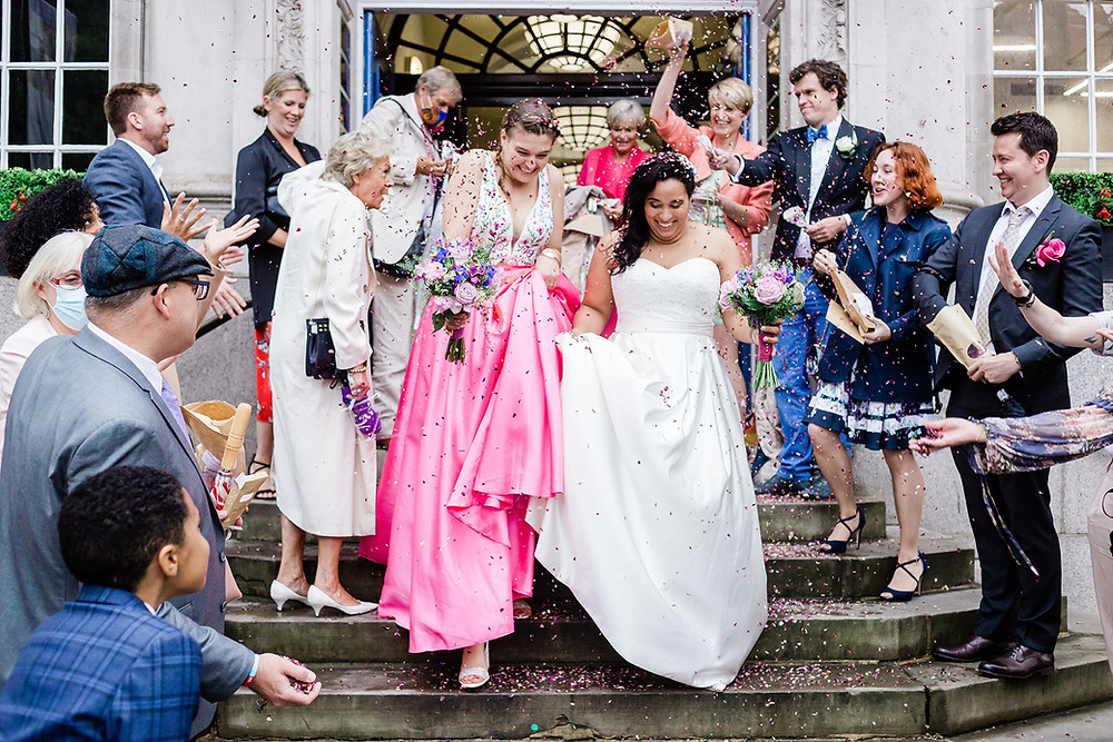 Same-sex wedding photography at Chelsea Old Town Hall