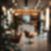 A hyper-realistic image depicting the interior of a beauty salon The background is artisti