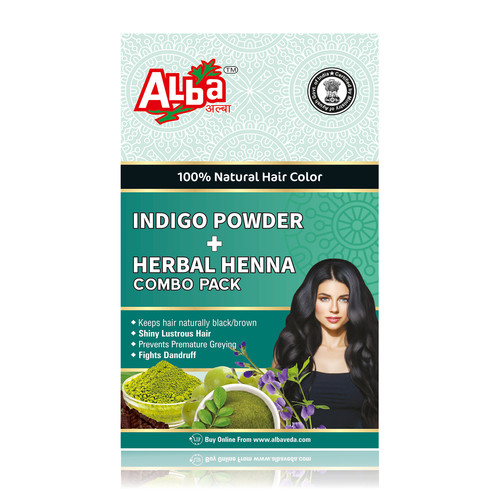 Alba Indigo Powder & Herbal Henna Combo Pack alba