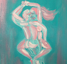Lovers2《天性解放的爱人2》丙烯 Acrylic.JPG