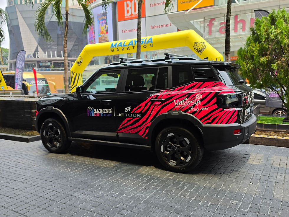 JETOUR T2 i-DM dipamerkan sempena Malaysia Sarong Music Run 2026 di KLCC