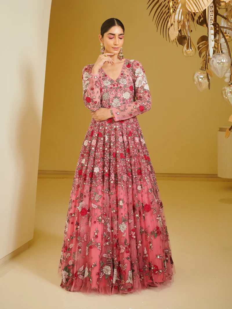 Varun Bahl Fully embroidered gown