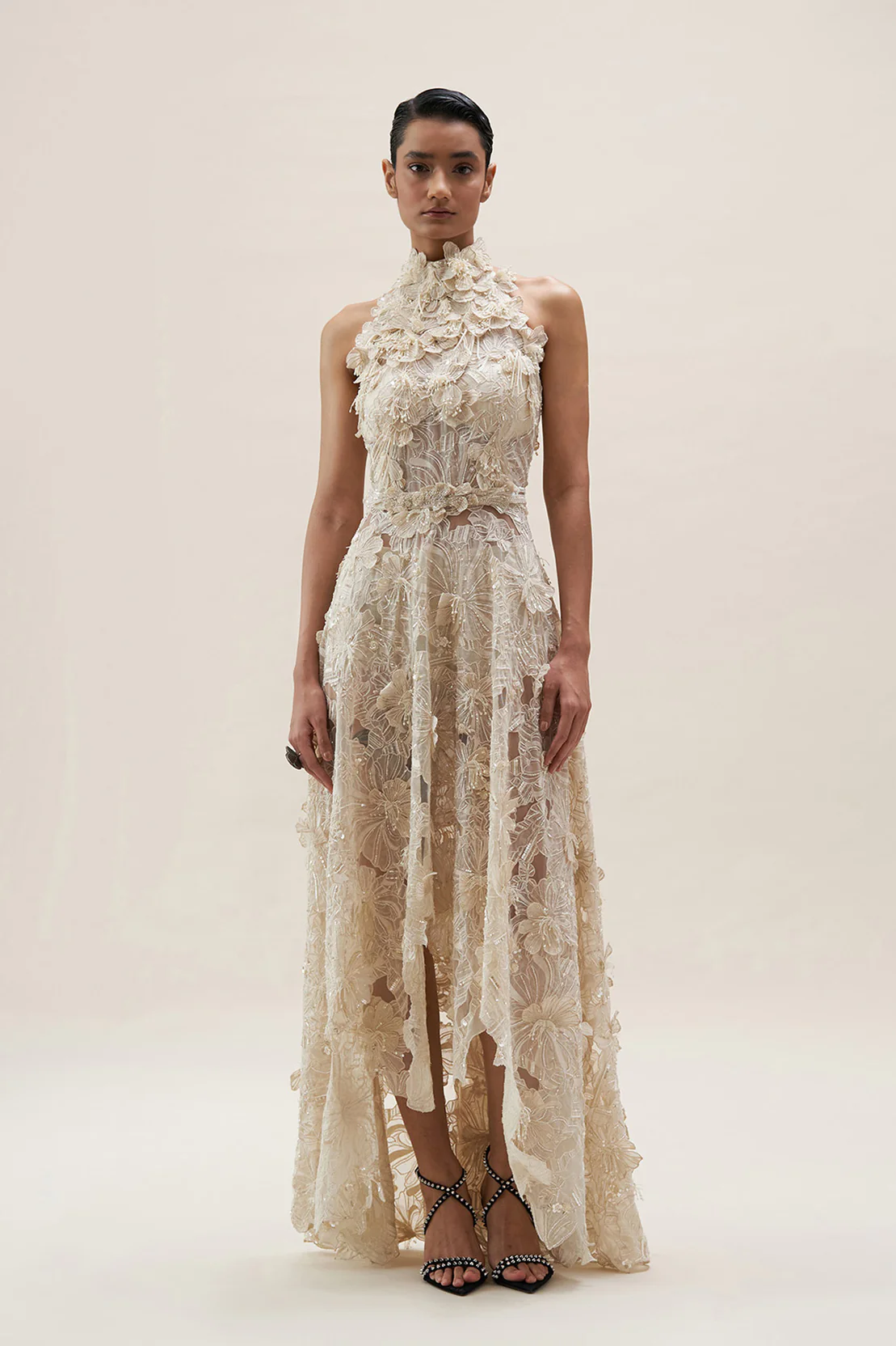 Varun Nidhika hibiscus bloom dress