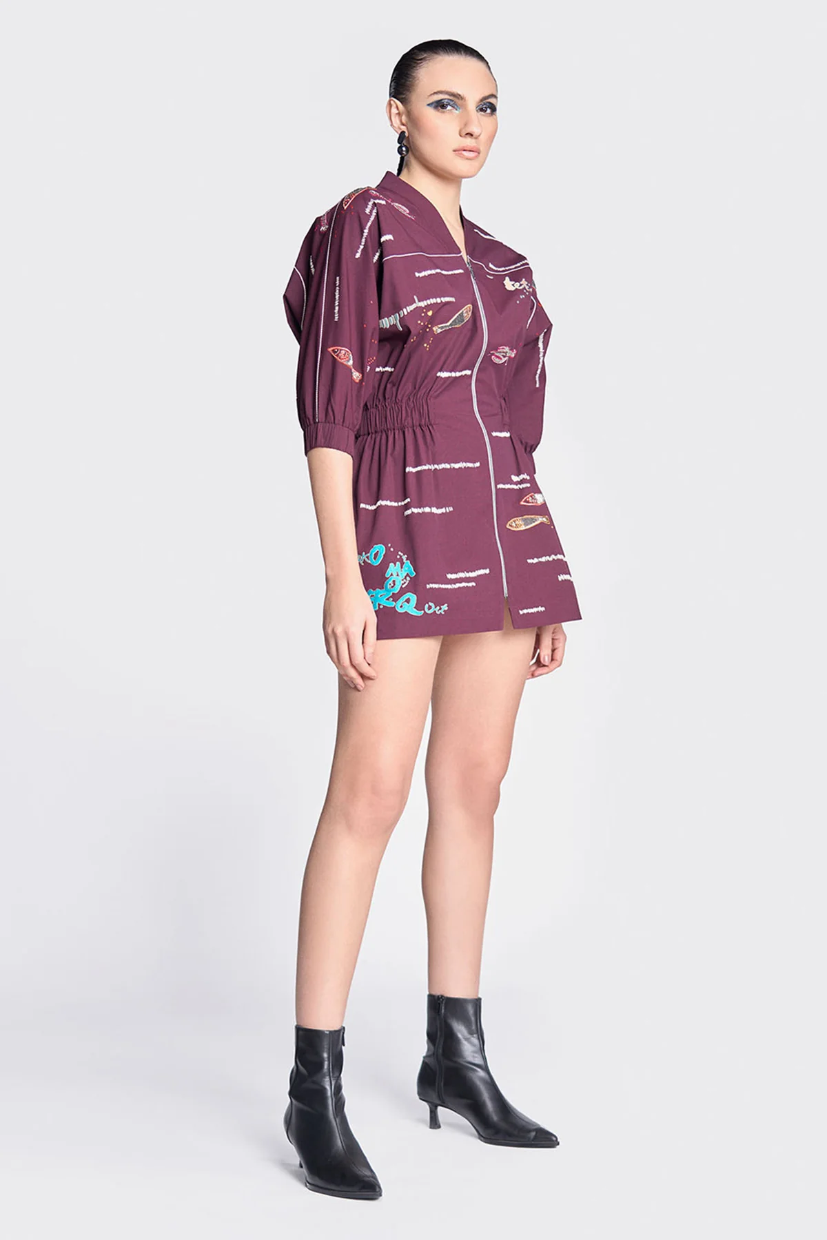Shahin Mannan Fish And Prawn Jacket Dress