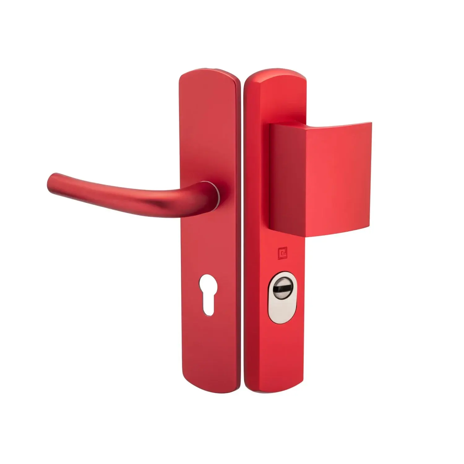 Poignée blindée Double Béquille ou Palière ELEGANCE entraxe 70mm Rubis