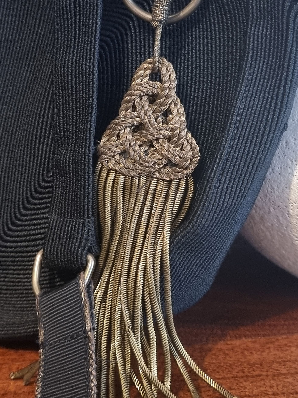 Thumbnail: 1940's Corde bag with tassel zip